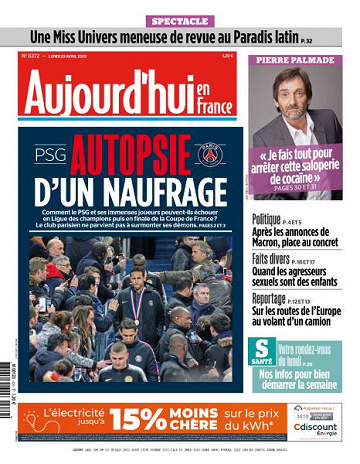 Aujourd’hui en France du Lundi 29 Avril 2019