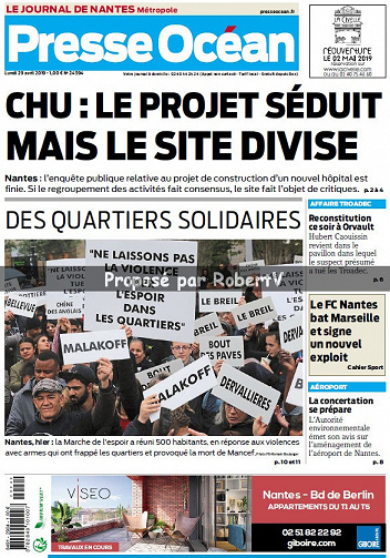 Presse Ocean Nantes - Lundi 29 Avril 2019