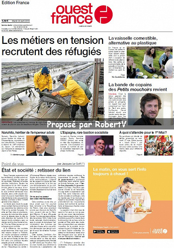 Ouest France - Mardi 30 Avril 2019