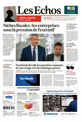 Les Echos du Jeudi 2 Mai 2019