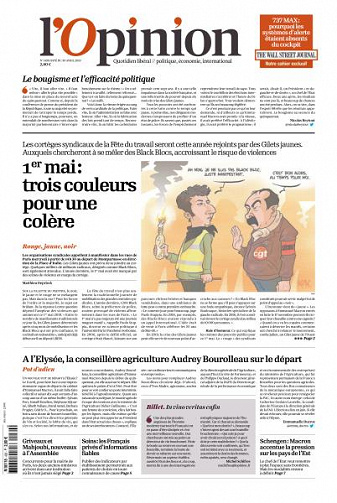 L’Opinion du Mardi 30 Avril 2019
