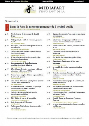 Mediapart - Mercredi 1er Mai 2019