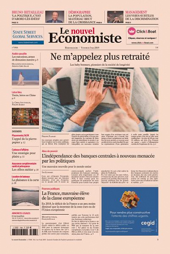 Le nouvel Economiste du Vendredi 3 Mai 2019