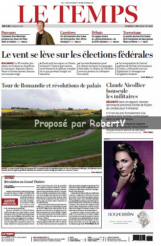 Le Temps - Vendredi 3 Mai 2019