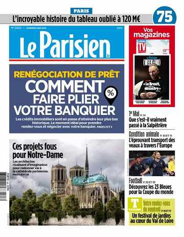 Le Parisien du Vendredi 3 Mai 2019