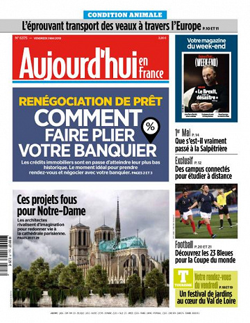 Aujourd’hui en France du Vendredi 3 Mai 2019
