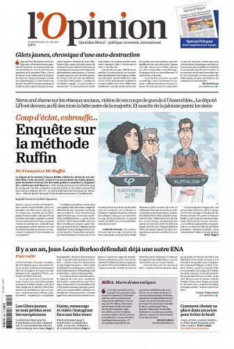 L’Opinion du Vendredi 3 et Samedi 4 Mai 2019
