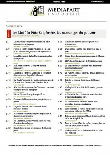 Mediapart - Vendredi 3 Mai 2019