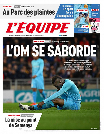 L’equipe du Samedi 4 Mai 2019