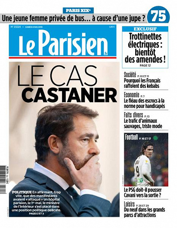 Le Parisien du Samedi 4 Mai 2019