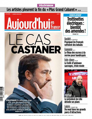 Aujourd’hui en France du Samedi 4 Mai 2019