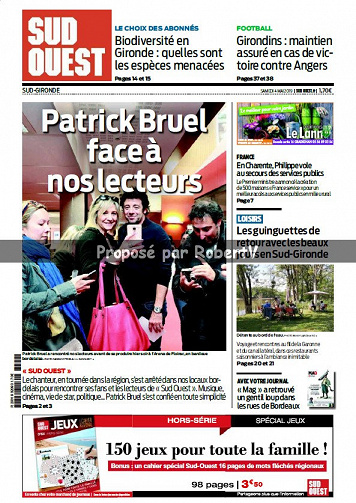 Sud Ouest Sud-Gironde - Samedi 4 Mai 2019