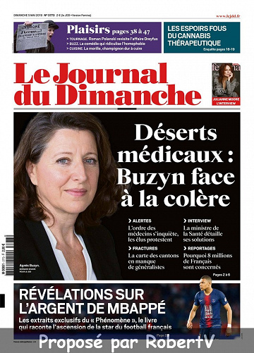Le Journal du Dimanche N°3773 - Dimanche 5 Mai 2019