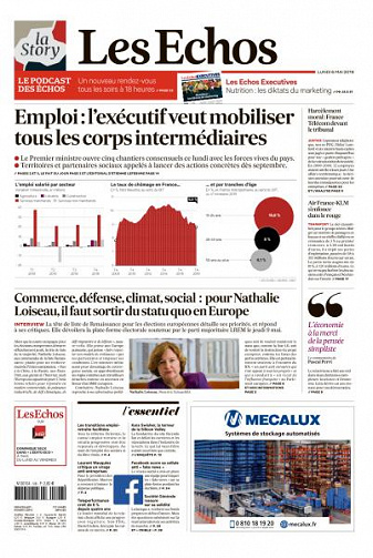 Les Echos du Lundi 6 Mai 2019
