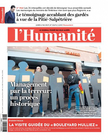 L’Humanite du Lundi 6 Mai 2019