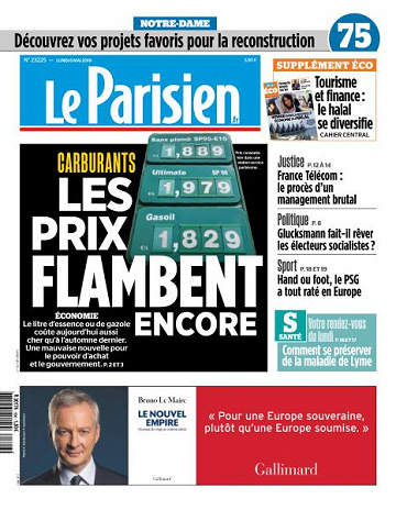 Le Parisien du Lundi 6 Mai 2019