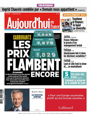 Aujourd’hui en France du Lundi 6 Mai 2019