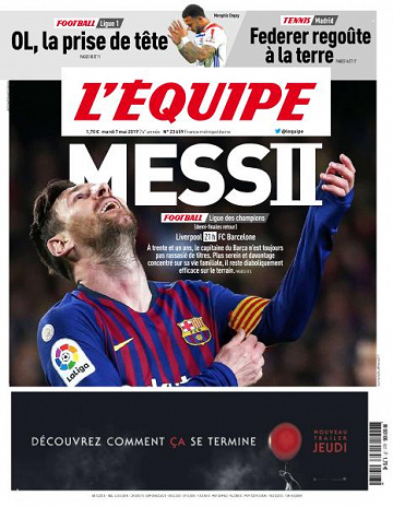 L’equipe du Mardi 7 Mai 2019