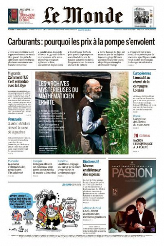 Le Monde du Mercredi 8 et Jeudi 9 Mai 2019