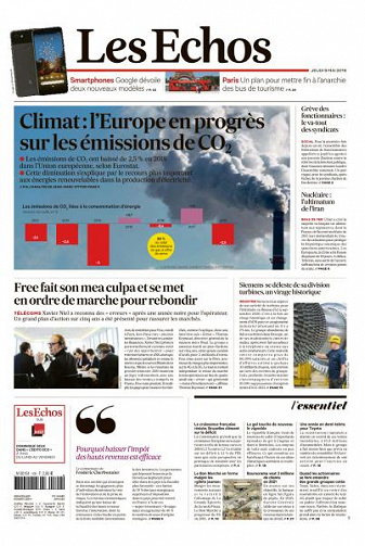 Les Echos du Jeudi 9 Mai 2019