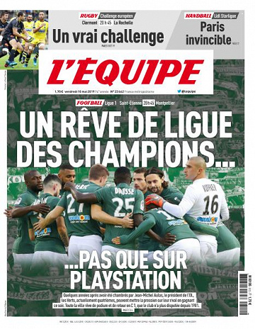 L’equipe du Vendredi 10 Mai 2019