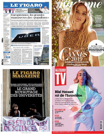 Pack Le Figaro + ses suppléments - Vendredi 10 Mai 2019