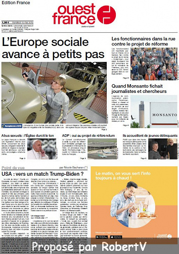 Ouest France - Vendredi 10 Mai 2019