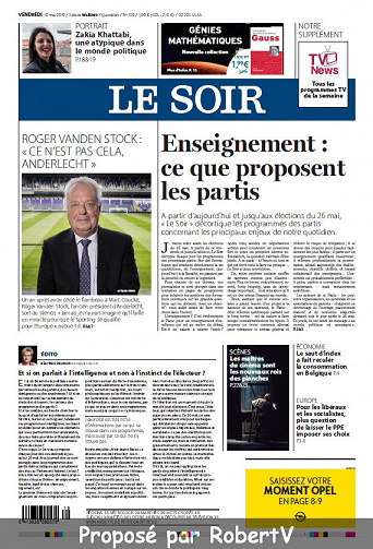 Le Soir - Vendredi 10 Mai 2019