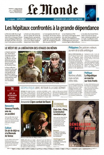 Le Monde du Dimanche 12 et Lundi 13 Mai 2019