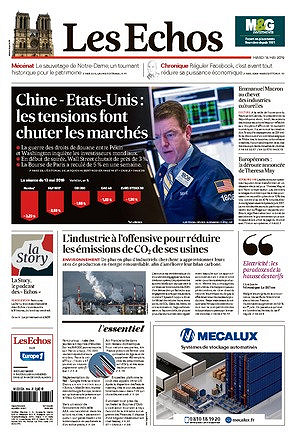 Les Echos du Mardi 14 Mai 2019