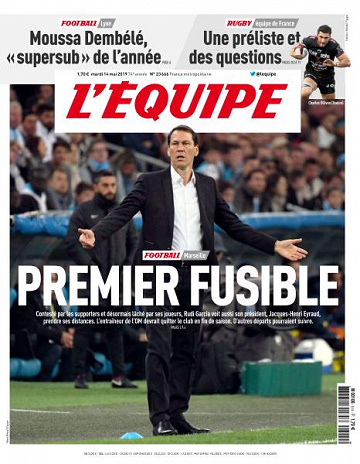 L’equipe du Mardi 14 Mai 2019