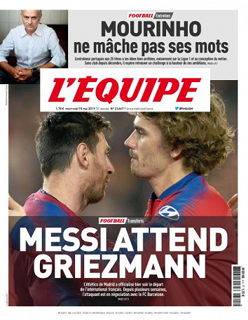 L’equipe du Mercredi 15 Mai 2019