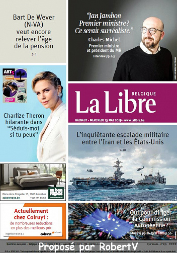 La Libre Belgique - Mercredi 15 Mai 2019