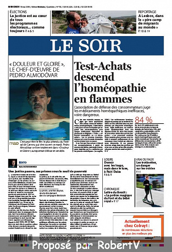 Le Soir - Mercredi 15 Mai 2019