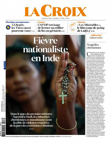 La Croix du Jeudi 16 Mai 2019