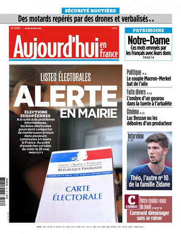 Aujourd’hui en France du Jeudi 16 Mai 2019