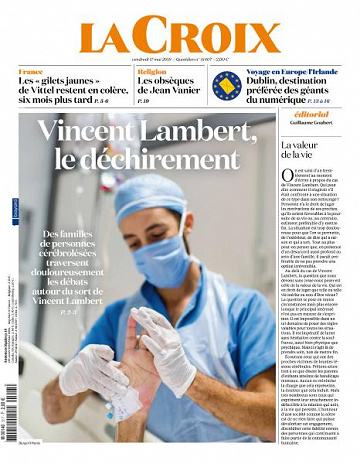 La Croix du Vendredi 17 Mai 2019