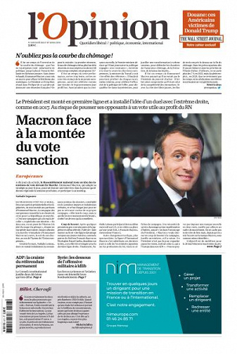 L’Opinion du Vendredi 17 et Samedi 18 Mai 2019
