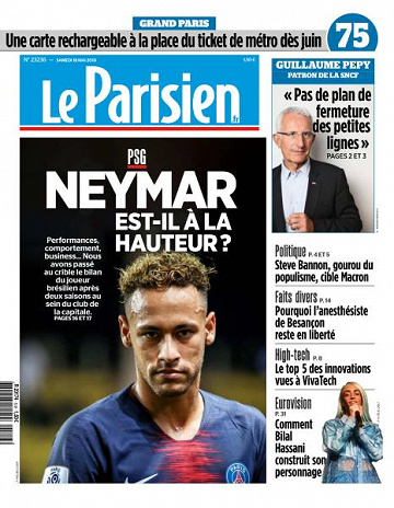 Le Parisien du Samedi 18 Mai 2019