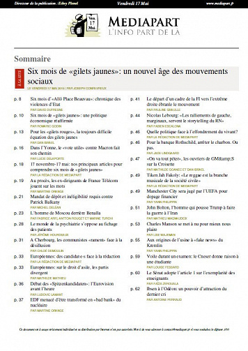 Mediapart - Vendredi 17 Mai 2019