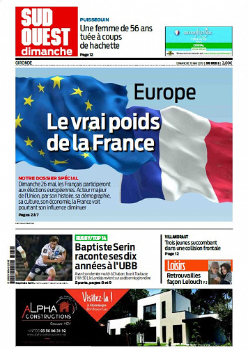 Sud Ouest Dimanche - Gironde - Dimanche 19 Mai 2019
