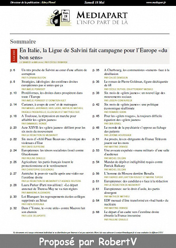 Mediapart - Samedi 18 Mai 2019