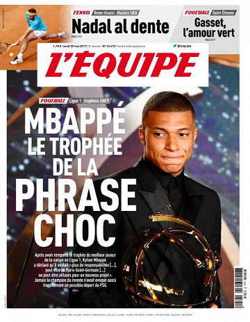 L’equipe du Lundi 20 Mai 2019