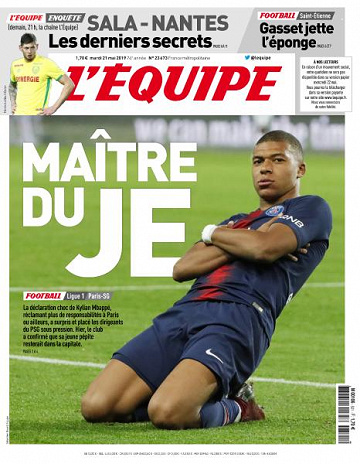 L’equipe du Mardi 21 Mai 2019