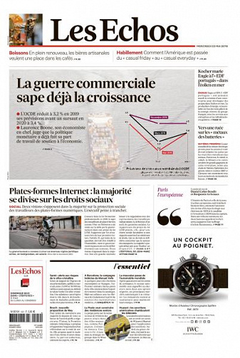Les Echos du Mercredi 22 Mai 2019