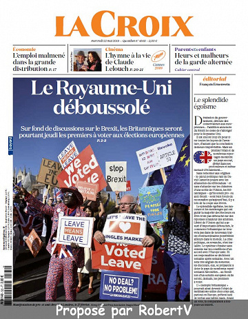 La Croix - Mercredi 22 Mai 2019