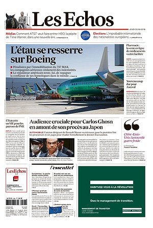 Les Echos du Jeudi 23 Mai 2019
