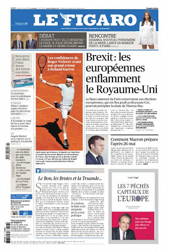 Le Figaro du Jeudi 23 Mai 2019