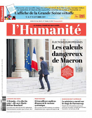 L’Humanite du Jeudi 23 Mai 2019