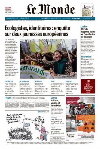 Le Monde du Vendredi 24 Mai 2019